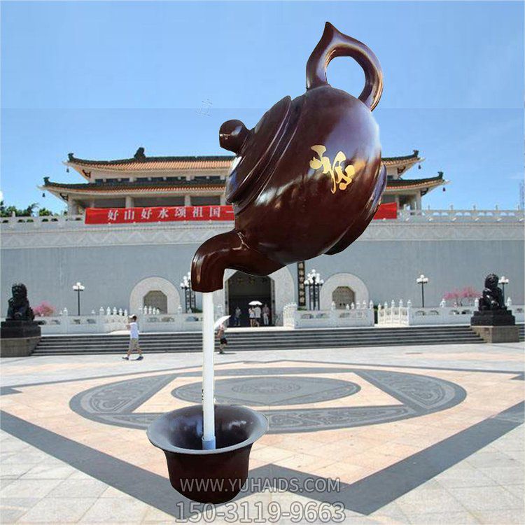 玻璃鋼仿銅園林景觀玻璃鋼仿銅戶(hù)外園林懸空流水?dāng)[件雕塑