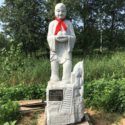 24孝故事人物，懷橘遺親石雕