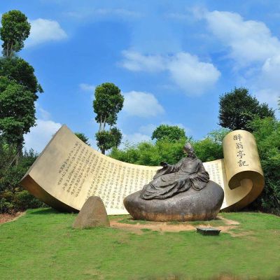 景區(qū)園林歐陽(yáng)修《醉翁亭記》景觀(guān)銅雕塑