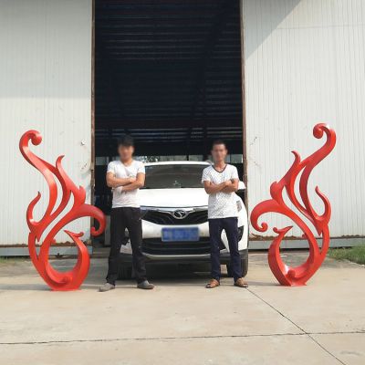 戶(hù)外商場(chǎng)擺放不銹鋼抽象藝術(shù)景觀雕塑