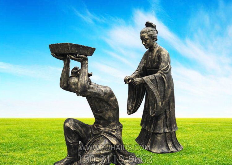 廣場銅雕人物負(fù)荊請(qǐng)罪雕塑