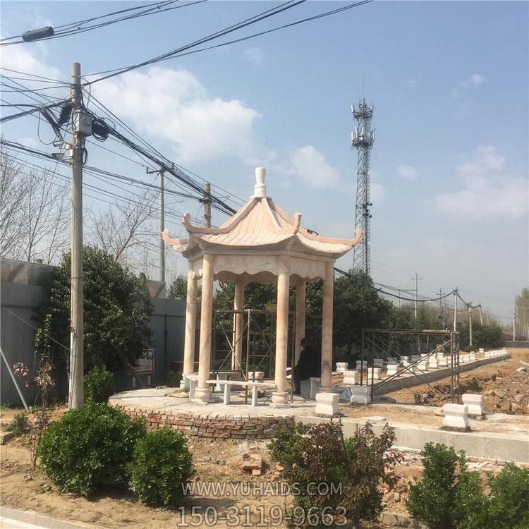 戶(hù)外園林景觀大理石石雕景觀涼亭雕塑