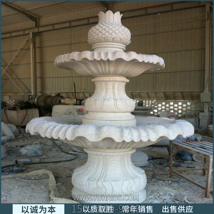 大理石石雕園林雙層流水景觀 戶(hù)外園林噴泉雕塑