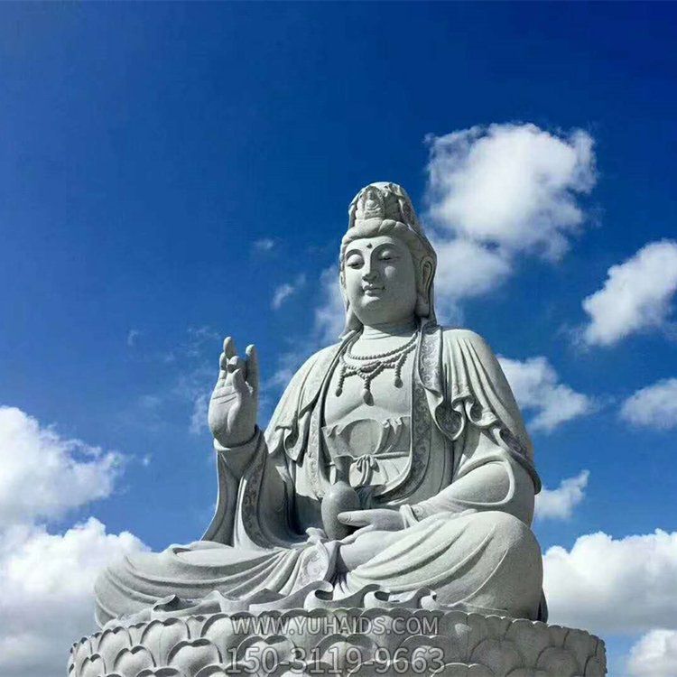 戶(hù)外廣場(chǎng)大型石雕觀世音菩薩雕塑