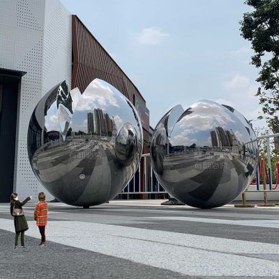 戶外不銹鋼、鏡面球體雕塑