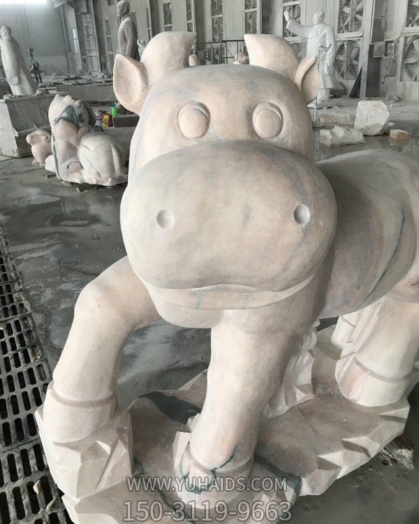 大理石石雕戶(hù)外園林景觀動(dòng)物雕塑