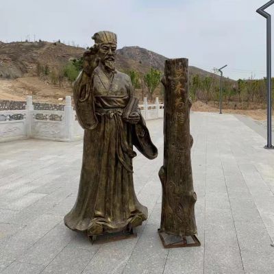 立木為信，商鞅變法法制人物雕塑，玻璃鋼仿銅鑄銅雕塑