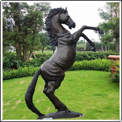 玻璃鋼立馬，仿銅馬兒
