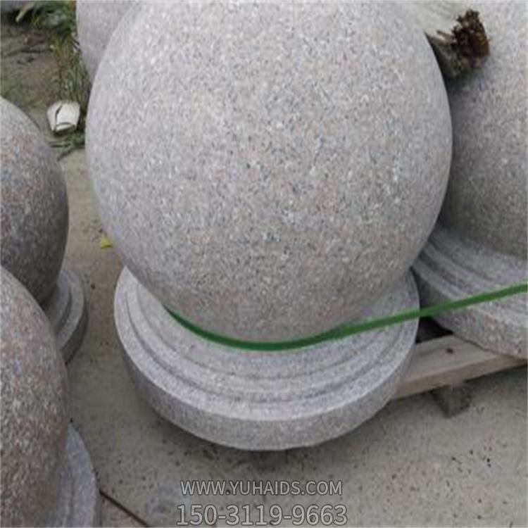 天然大理石花崗巖雕刻阻車石球小區(qū)公園門(mén)前擺件雕塑