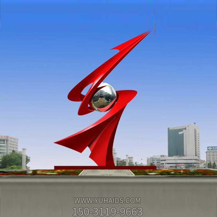 戶(hù)外城市標(biāo)志不銹鋼飛機(jī)抽象景觀藝術(shù)擺件雕塑