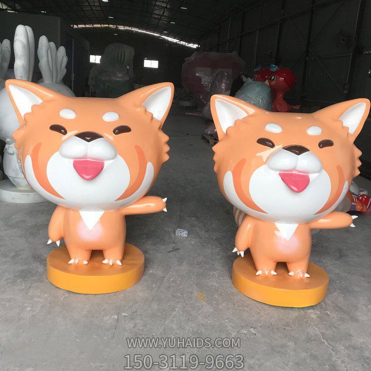 玻璃鋼彩繪戶外商場(chǎng)美陳擺件動(dòng)物雕塑