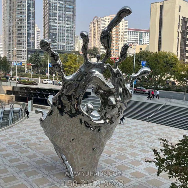 海浪浪花擺件，城市街道創(chuàng)意雕塑