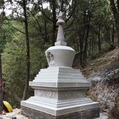 舍利塔，漢白玉寺廟石雕舍利塔