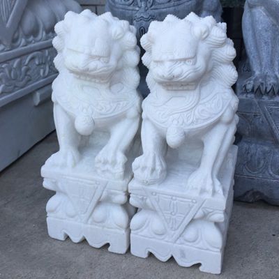 獅子雕塑，戶外園林庭院門(mén)口擺放鎮(zhèn)宅獅子
