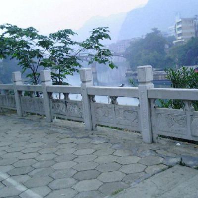 景區(qū)戶(hù)外河道大理石石雕欄桿欄板雕塑