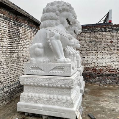 2米8高石獅子，漢白玉天安門獅子傳統(tǒng)造型