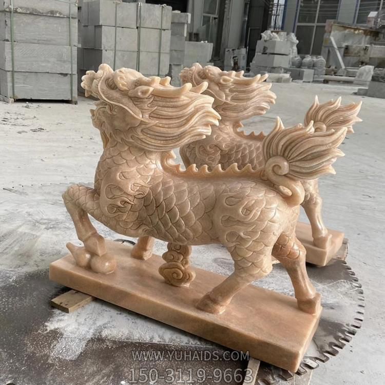 花崗巖大理石石雕庭院企業(yè)工廠(chǎng)大型麒麟雕塑