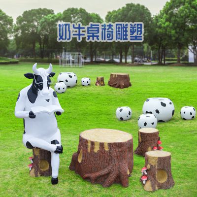 玻璃鋼抽象桌椅雕塑是怎么制作出來(lái)的？