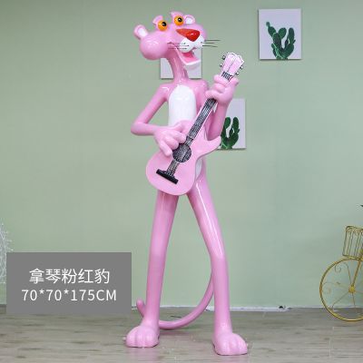 室內樹脂粉紅豹個性創(chuàng)意雕塑