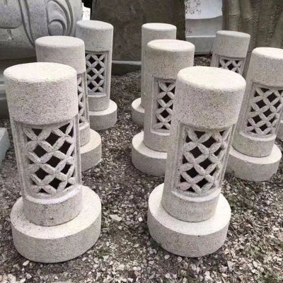 石燈，花崗巖園林石雕燈具