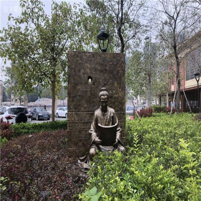 鑿壁借光勵志人物情景雕塑，銅雕