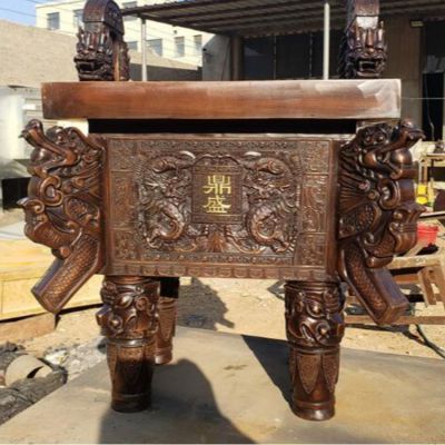 青銅鼎銅雕塑的作用是啥？