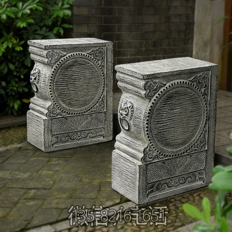 石鼓門(mén)墩，庭院別墅看門(mén)仿古擺件