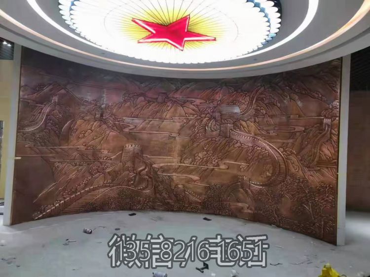 弧形萬里長(zhǎng)城浮雕