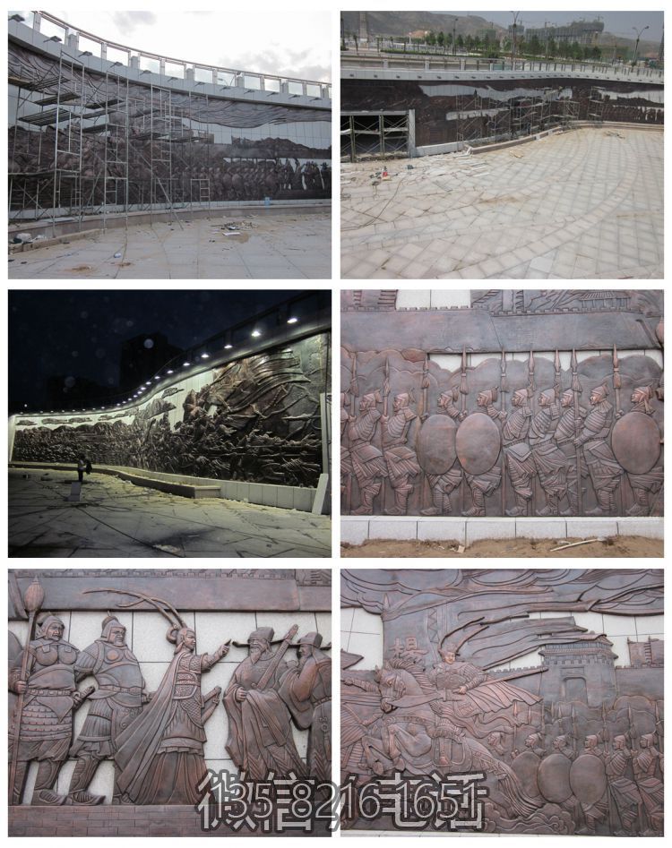 楊家將系列鍛銅浮雕壁畫(huà)