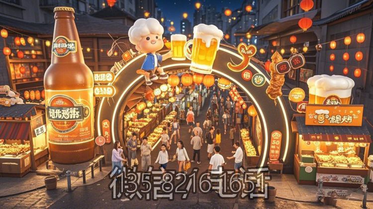 美食街玻璃鋼發(fā)光門(mén)頭