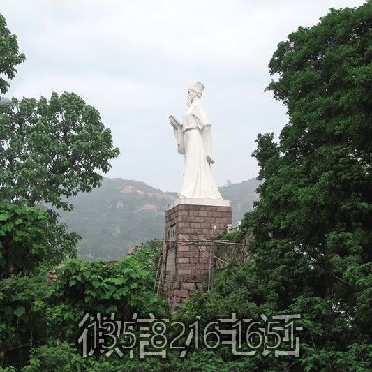 歷史名人山水詩派鼻祖漢白玉謝靈運景區(qū)景觀石雕塑像