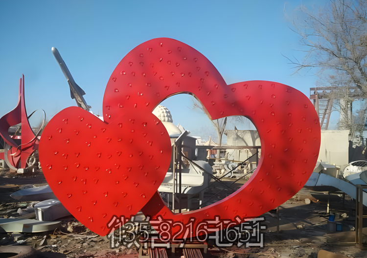 不銹鋼愛(ài)心雕塑