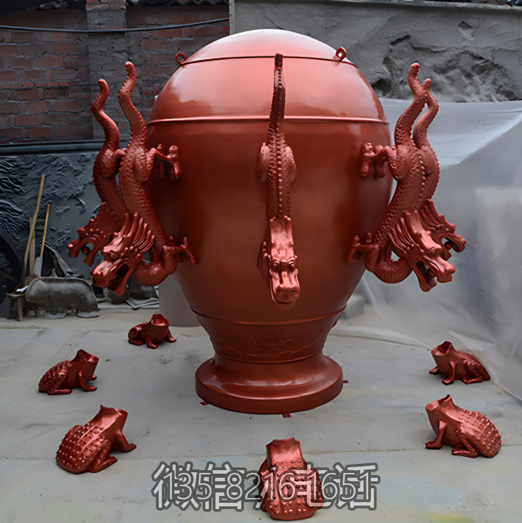 玻璃鋼地動(dòng)儀雕塑