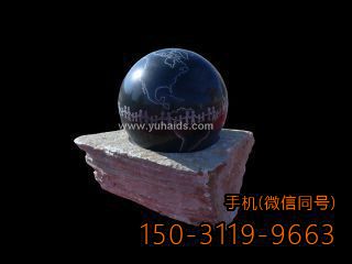 單層紅色、黑色大理石風(fēng)水球