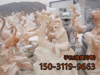 猴子、羊、鹿、仙鶴多種草坪動物雕塑